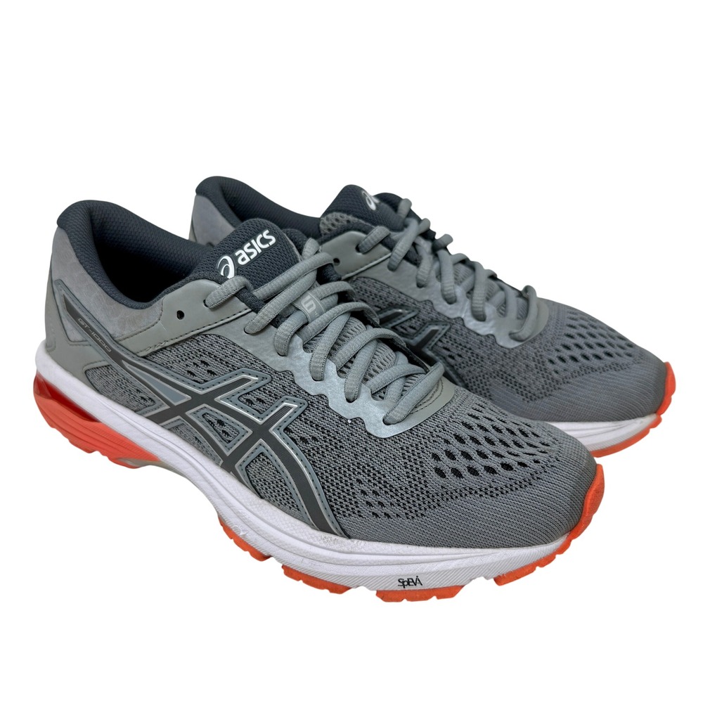 Asics GT-1000 6 Women's Size 8.5 Running Shoes Grey Orange Stability T7A9N - Picture 8 of 16